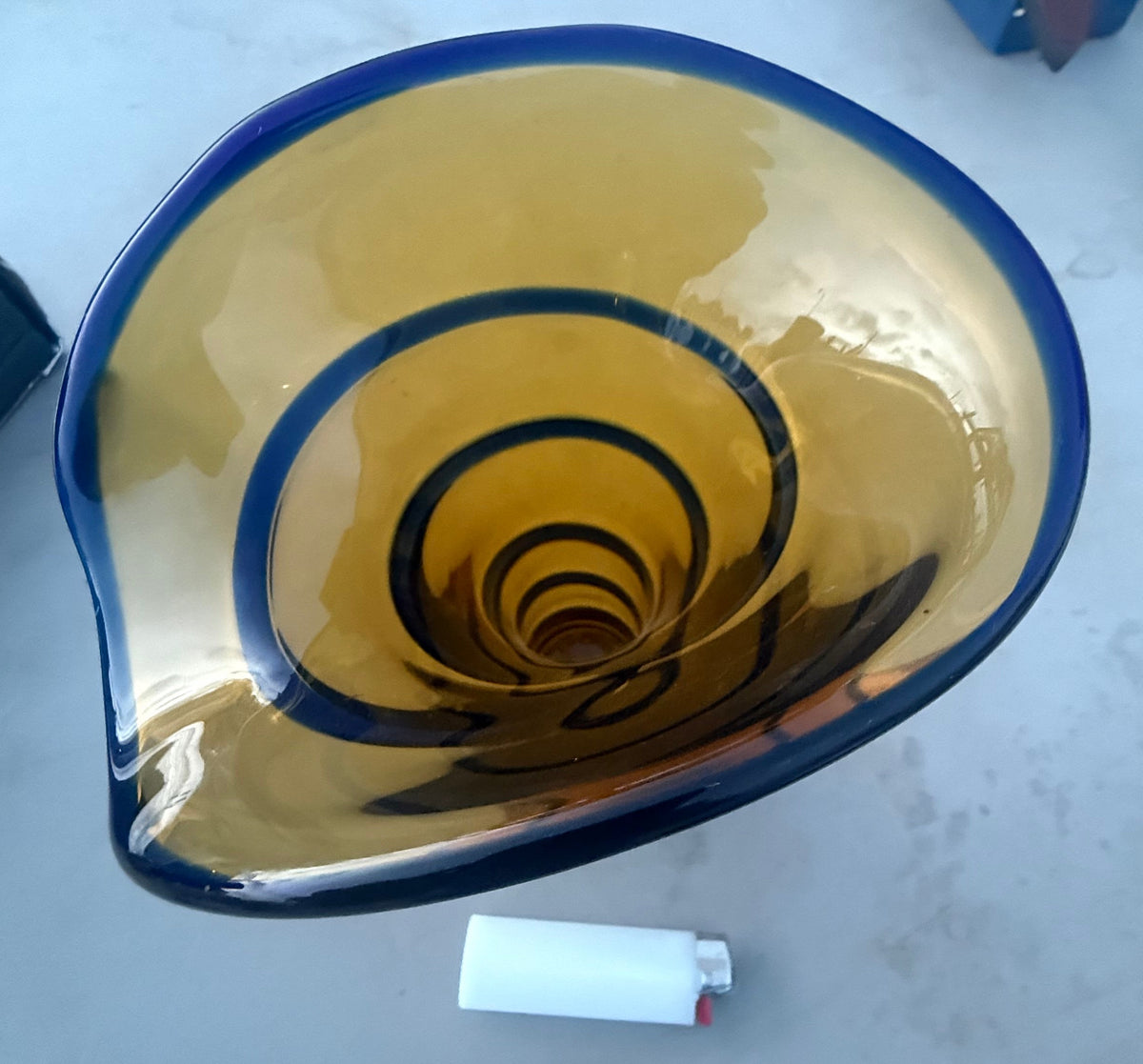 Hand Blown Art Glass Vase
