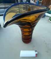 Hand Blown Art Glass Vase
